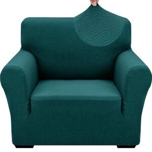 Teal Arm Chair Cover